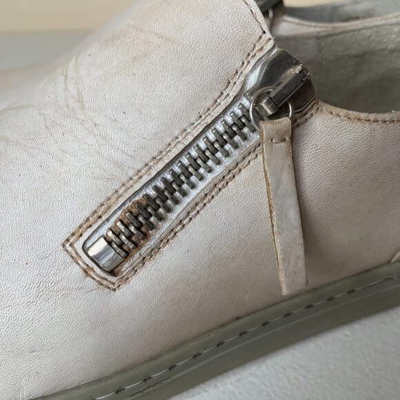 Diesel D-Icon Leather Distressed Zip Slip On Shoes Mens EU Size 46, US 12.5 - Picture 12 of 16